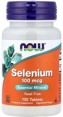NOW Foods, Selenium, Selen, 100 mcg, 100 Tabletten