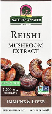 Nature's Answer, Reishi, Mushroom Extract, Pilzextrakt, alkoholfrei, 30 ml (1 fl. oz.)
