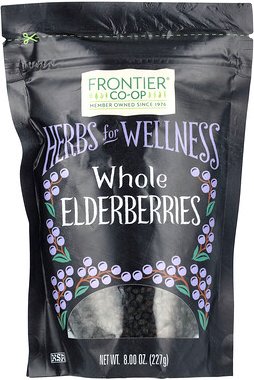 Frontier Co-op, Whole Elderberries, ganze Holunderbeeren, 227 g (8 oz.)