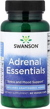 Thumbnail - Swanson, Adrenal Essentials, Ergänzungsmittel, 60 vegetarische Kapseln