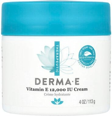 DERMA E, Vitamin E Cream, Vitamin-E-Creme, 12.000 IU, 113 g (4 oz.)