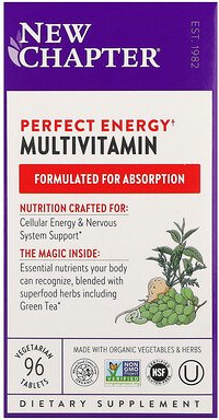 New Chapter, Perfect Energy Multivitamin, 96 vegetarische Tabletten