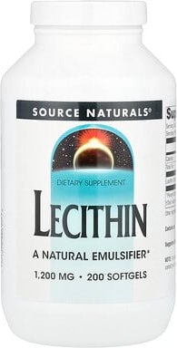 Source Naturals, Lecithin, 1,200 mg, 200 Softgelkapseln