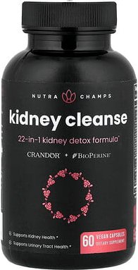 NutraChamps, Kidney Cleanse, Nierenreinigung, 60 vegane Kapseln