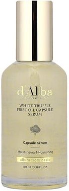 d'Alba, White Trffel First Oil Capsule Serum, Serum mit ersten Ölkapseln aus weißem Trüffel, 100 ml (3,38 fl. oz.)