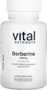 Vital Nutrients, Berberin, 200 mg, 60 vegane Kapseln