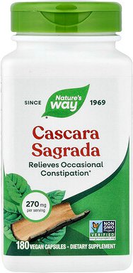 Nature's Way, Cascara Sagrada, Cascara Sagrada, 270 mg, 180 vegane Kapseln