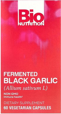 Bio Nutrition, Fermented Black Garlic, fermentierter schwarzer Knoblauch, 450 mg, 60 pflanzliche Kapseln