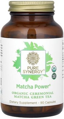 Pure Synergy, Matcha Power, Matcha-Power, 90 Kapseln (500 mg pro Kapsel)