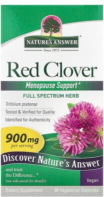 Nature's Answer, Red Clover, Rotklee, 90 pflanzliche Kapseln (450 mg pro Kapsel)
