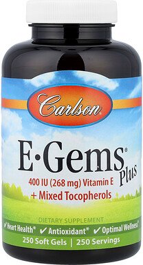Carlson, E-Gems® Plus, 250 Weichkapseln