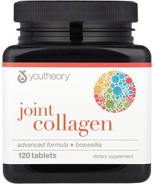 Youtheory, Joint Collagen, Advanced Formula + Boswellia, Gelenk-Kollagen, hochentwickelte Formel + Weihrauch, 120 Tablet...