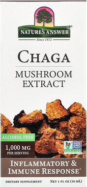 Nature's Answer, Chaga, Mushroom Extract, Chaga-Pilzextrakt, alkoholfrei, 30 ml (1 fl. oz.)