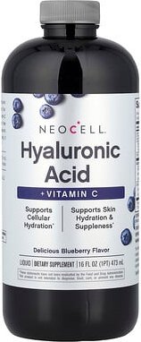 NeoCell, Liquid Hyaluronic Acid + Vitamin C, flüssige Hyaluronsäure und Vitamin C, Heidelbeere, 473 ml (16 fl. oz.)