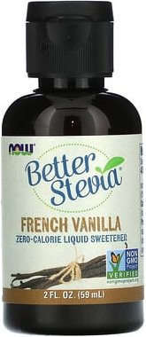 NOW Foods, Better Stevia, kalorienfreier flüssiger Süßstoff, französische Vanille, 59 ml (2 fl. oz.)