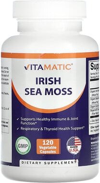 Vitamatic, Irish Sea Moss, 120 pflanzliche Kapseln