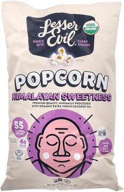 LesserEvil, Popcorn, Himalayan Sweetness, Popcorn, Himalaya-Süßigkeit, 181 g (6,4 oz.)