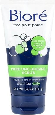 Biore, Pore Unclogging Scrub, porenverstopfendes Peeling, 141 g (5 oz.)