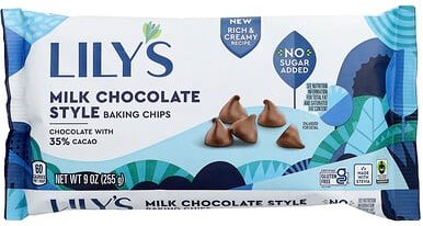 Lily's Sweets, Baking Chips, Milchschokoladenstil, 35% Kakao, 255 g (9 oz.)