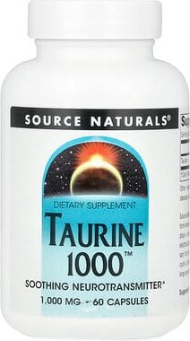 Source Naturals, Taurine 1000™, Taurin 1000™, 1.000 mg, 60 Kapseln