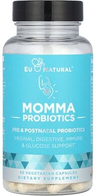 Thumbnail - Eu Natural, Momma Probiotics, Pre & Postnatal Probiotics, prä- und postnatale Probiotika, 30 pflanzliche Kapseln