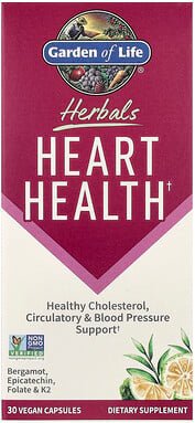 Garden of Life, Kräuter, Herzgesundheit, süße Zitrus, 30 vegane Kapseln