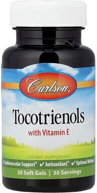 Carlson, Tocotrienole mit Vitamin E, 30 Weichkapseln