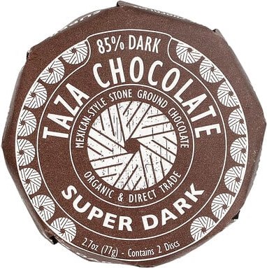 Taza Chocolate, Dark Chocolate Disc, Dunkle Schokolade, super dunkel, 2 Scheiben, 77 g (2,7 oz.)