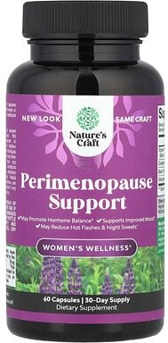 Nature's Craft, Women‘s Wellness, Perimenopause Support, Women‘s Wellness, Perimenopause Support, 60 Kapseln