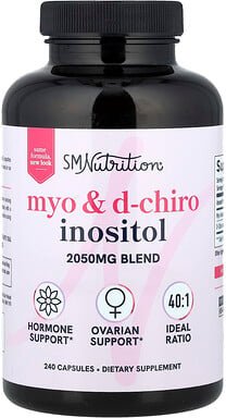 SMNutrition, Myo & D-Chiro Inositol, Myo und D-Chiro Inosit, 240 Kapseln