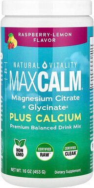 Natural Vitality, CALM Plus Calcium, Anti-Stress-Trinkmischung, Himbeere-Zitrone, 454 g (16 oz.)