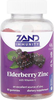 Zand, Immunity Fruchtgummis, Holunder-Zink mit Vitamin C, 60 Fruchtgummis