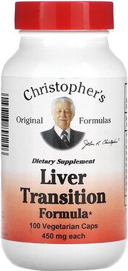 Christopher's Original Formulas, Leber-Übergangs-Formel, 450 mg, 100 vegetarische Kapseln