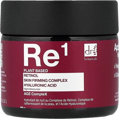 Dr. Botanicals, Re1, Retinol Complex, Hautstraffungskomplex und Hyaluronsäure, Feuchtigkeitspflege für die Nacht, 60 ml ...