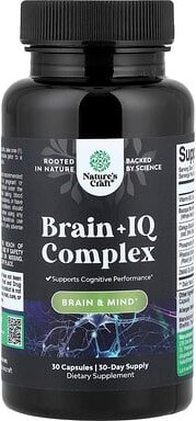 Nature's Craft, Gehirn + IQ-Komplex, 30 Kapseln