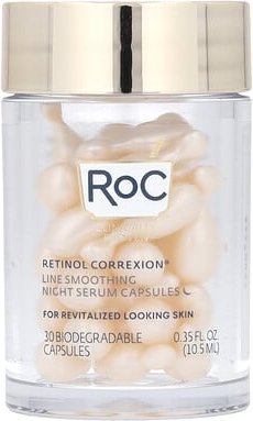 RoC, Retinol Correxion Line Smoothing Night Serum Kapseln, 30 biologisch abbaubare Kapseln