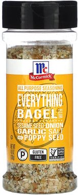 McCormick, All Purpose Seasoning, Everything Bagel with Sesame Seed, Allzweckgewürz, Zwiebel, Knoblauchsalz und Mohn, 13...
