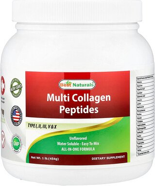 Best Naturals, Multi Collagen Peptides, geschmacksneutral, 454 g (1 lb.)