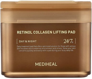 MEDIHEAL, Retinol Collagen Lifting Pad, 100 viereckige Pads