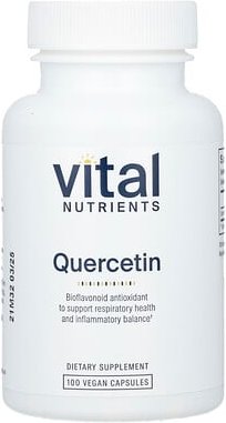 Thumbnail - Vital Nutrients, Quercetin, 100 vegane Kapseln (250 mg pro Kapsel)