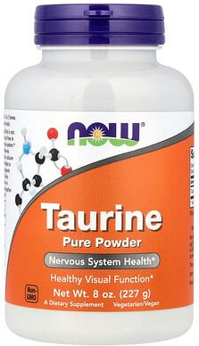NOW Foods, Taurine Pure Powder, reines Taurinpulver, 227 g (8 oz.)