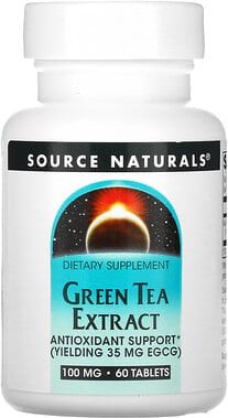 Thumbnail - Source Naturals, Grüntee-Extrakt, 100 mg, 60 Tabletten