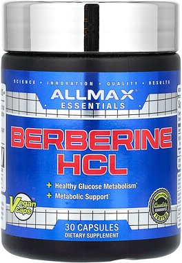 ALLMAX, Essentials, Berberine HCL, Berberin HCL, 500 mg, 30 vegane Kapseln