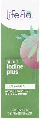 Life-flo, Liquid Iodine Plus, With Potassium Iodide & Iodine, flüssiges Jod Plus, mit Kaliumiodid und Jod, geschmacksneu...