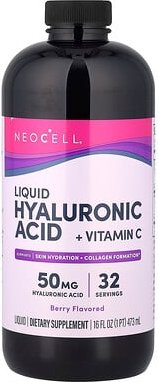 Thumbnail - NeoCell, Liquid Hyaluronic Acid + Vitamin C, flüssige Hyaluronsäure + Vitamin C, Beere, 473 ml (16 fl. oz.)