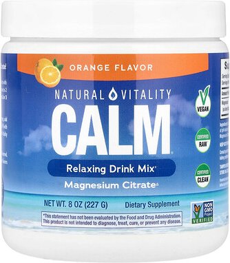 Natural Vitality, CALM®, Relaxing Drink Mix, entspannende Trinkmischung, Orange, 227 g (8 oz.)