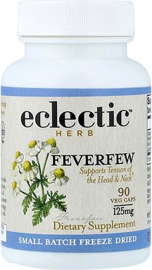 Eclectic Herb, Feverfew, Mutterkraut, 125 mg, 90 pflanzliche Kapseln