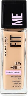 Maybelline, Fit Me, feuchtigkeitsspendende und glättende Foundation, 120 Classic Ivory, 30 ml