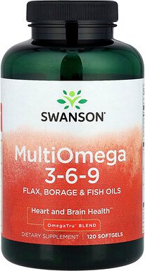 Swanson, MultiOmega 3-6-9, 120 Weichkapseln