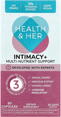 Health and Her, Intimacy+, Multi-Nutrient Support, Unterstützung mit mehreren Nährstoffen, 60 Kapseln